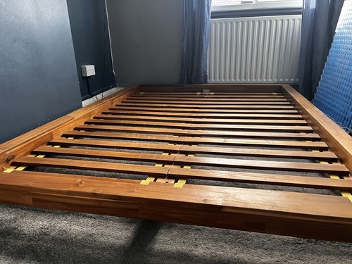 Elm double bed frame - elm,