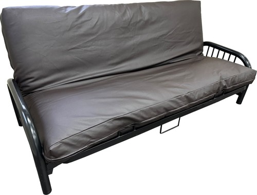 Brown leather vinyl - brown,