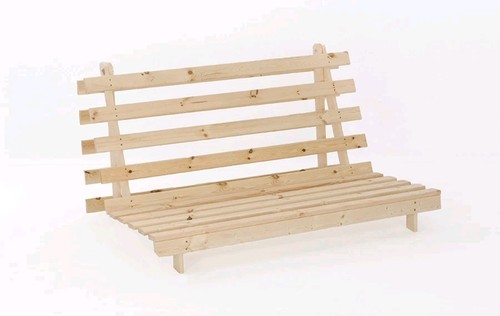 Wooden futon sofa bed frame - sofa,