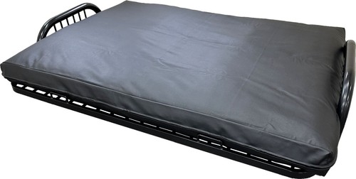 Black leather vinyl full - black, size