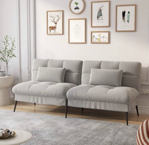 Modern fabric sofa - fabric, bed