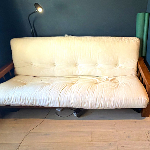 Cream upholstered tufted - upholstered,