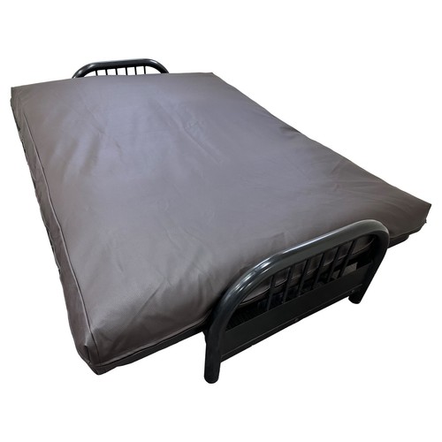 Queen brown leather - brown, vinyl