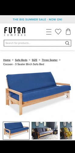 The futon company deep - the, blue