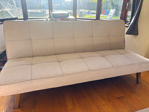 Grey convertible folding futon - grey,