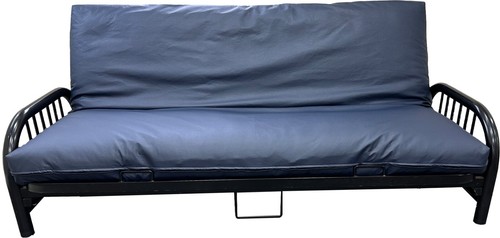 Queen navy blue leather - queen,